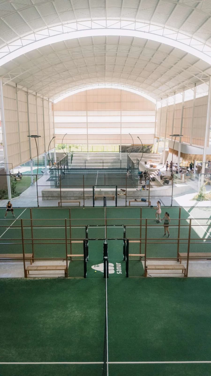 Courts inside Jungle Padel Sanur