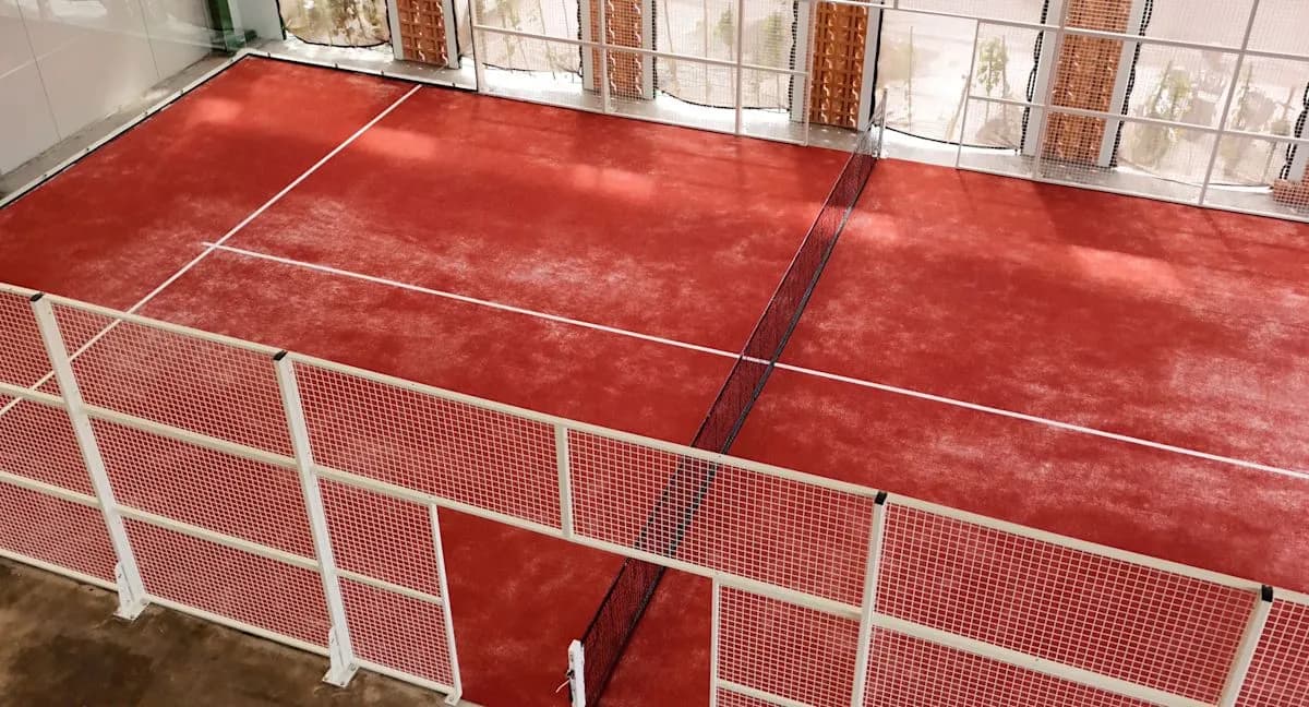 Terracotta padel courts at LaSalva Padel Club